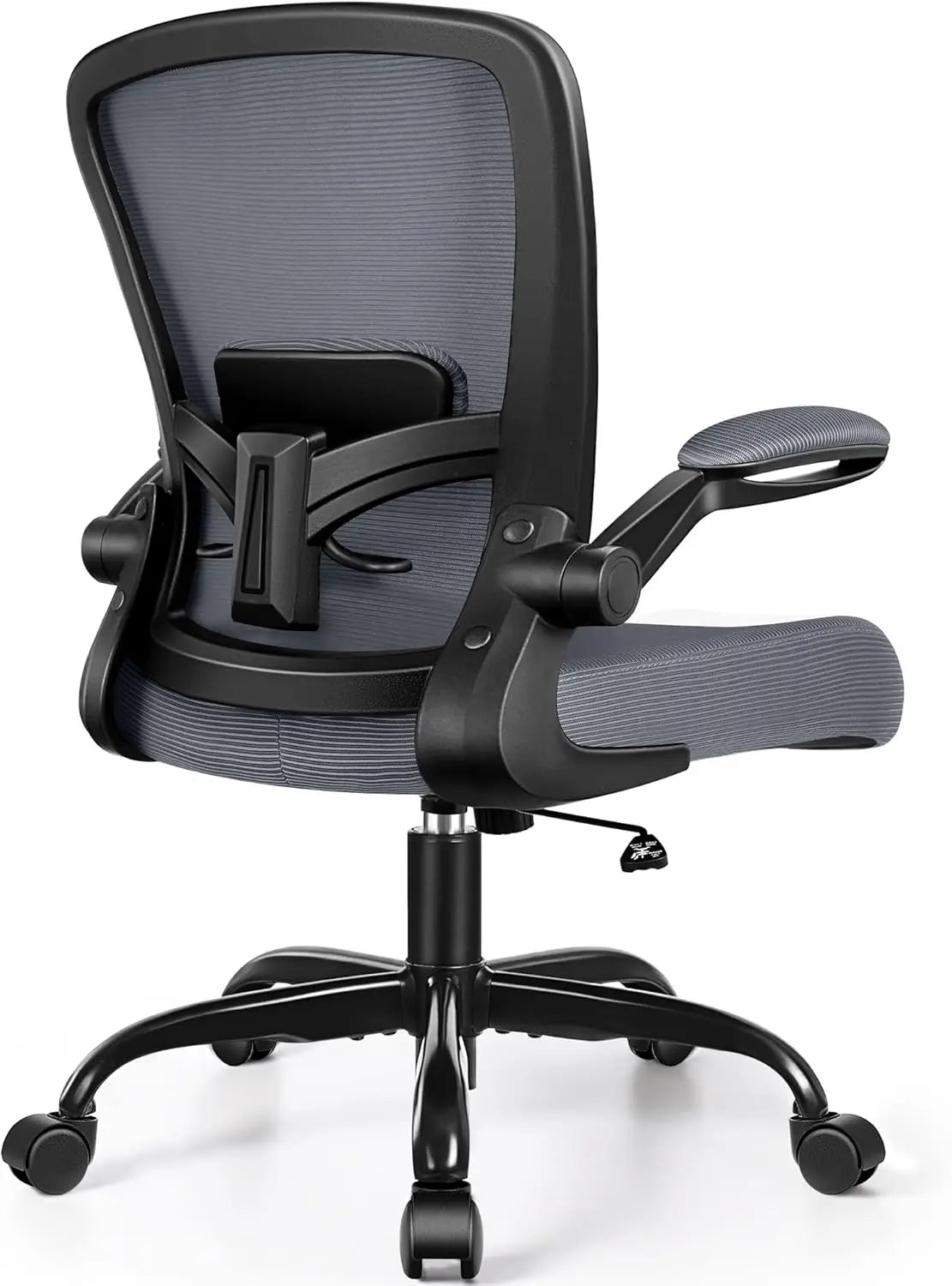 Office Chair,Ergonomic Desk Chair Breathable Mesh Chairs w/Adjustable High Back Lumbar Support Flip-up Armrests,for Home Office