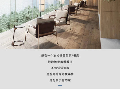 Single Light Luxury Designers Stainless Chair  Minimalist Backrest Armchair Negotiation Living Room Chair Sofa Stool Furniture