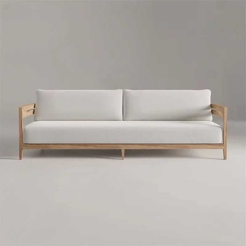 Garden Sofa Teak Wood Sofa Set Outdoor Furniture Teak Wood Patio Sofa and Coffee Table Set