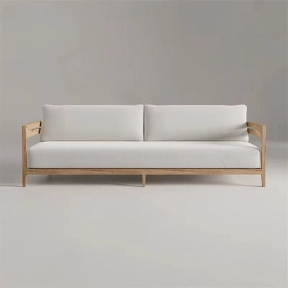 Garden Sofa Teak Wood Sofa Set Outdoor Furniture Teak Wood Patio Sofa and Coffee Table Set