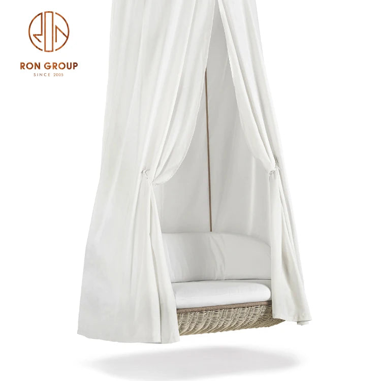 High Quality Wholesale Outdoor Garden Furniture Single Seating Tree Reclining Rattan Chairs Hammock Swing Egg Patio Chair