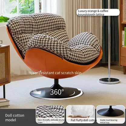Large Swivel Chair, Modern Luxury Design, Relaxing Comfy Armchair, Lazy Puffs Sedie Da Soggiorno Home Furniture