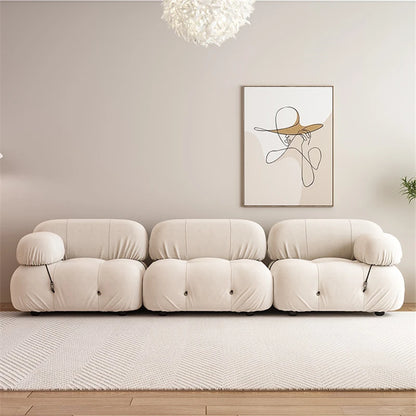 Modern Tufted Fabric Mario Bellini L-Shaped Modular Sectional Sofa （single sofa)