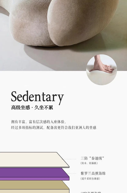 Cashew sofa Nordic light luxury modern simple living room fabric sofa combination straight row sofa