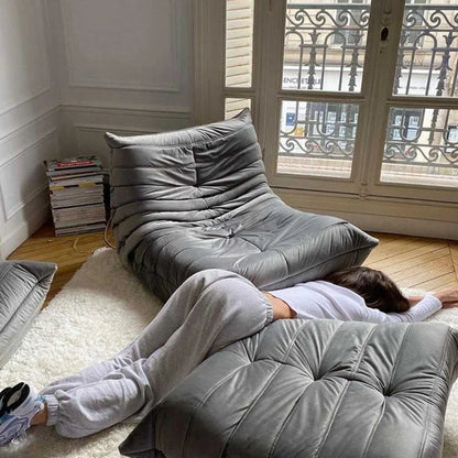 MOMO Caterpillar Sofa Simple Casual Lazy Sofa Creative Furniture Nordic Tatami Single Sofa Recliner Celebrity Balcony