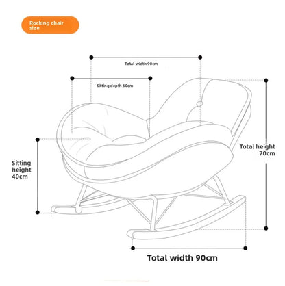 Furnished Lazy, Sofa, Penguin, Rocking Chair, Recliner, Balcony, Outdoor, Home, Bedroom, Leisure Chair, Living Room, Chair