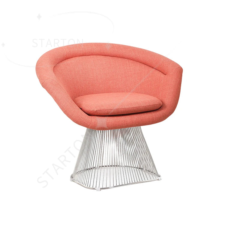 Living Room Lounge Chairs for Home Hotel Salon Villa Luxury Modern Round Fabric Leisure Sofa Chair