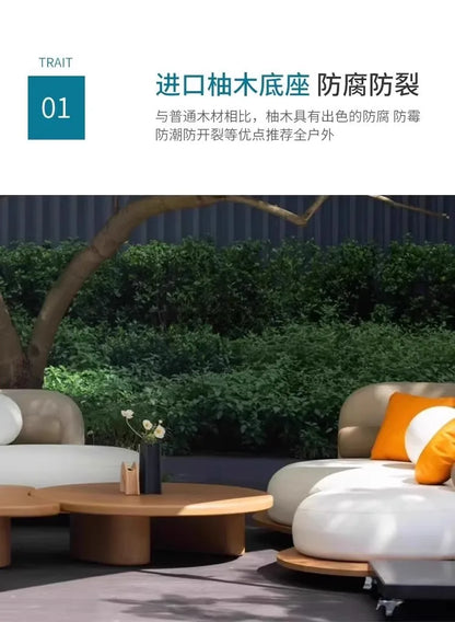 Sofa courtyard leisure, rattan furniture villa garden, creative sofa combination