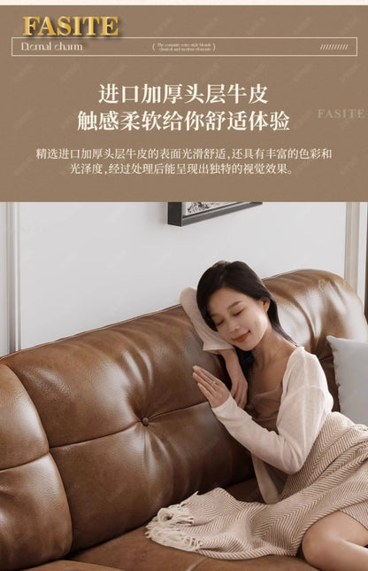 Portable Minimalist Brown Sleep Sofa Faux Leather Designer Loveseat   Sofa Couch Cloud  Living Room Furniture