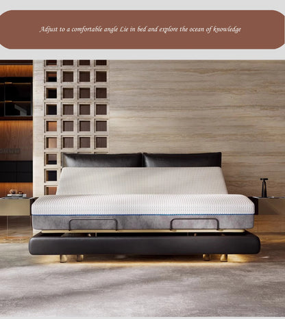 Luxury Adjustable Home Double Bed Separable king Size Soft Bed Wireless Remote Control with Light Smart Bed