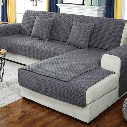 1. 2, 3, 4 Seat Sofa Covers, Sofa Covers, Plaid, Pet Dog Sofa Mats, Living Room Furniture Protective Covers