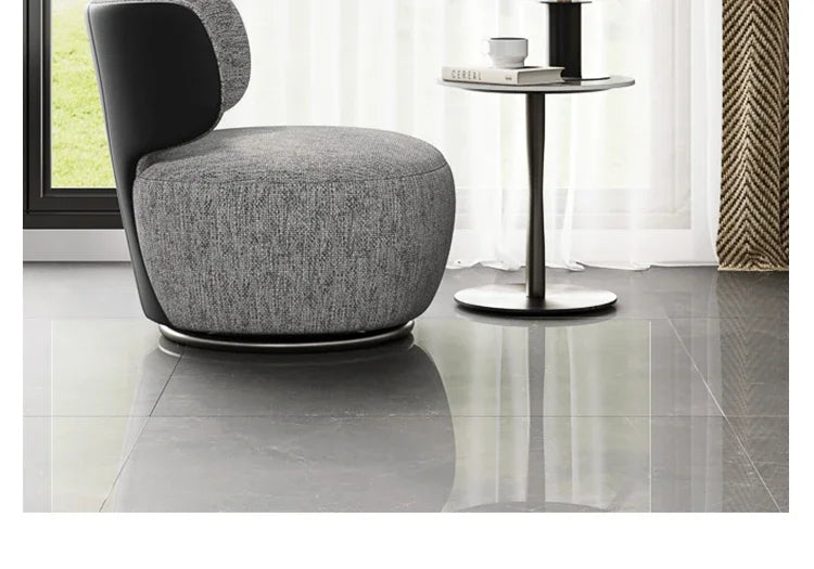 Rotating small sofa chair light luxury living room balcony simple Italian leisure chair group to discuss home use