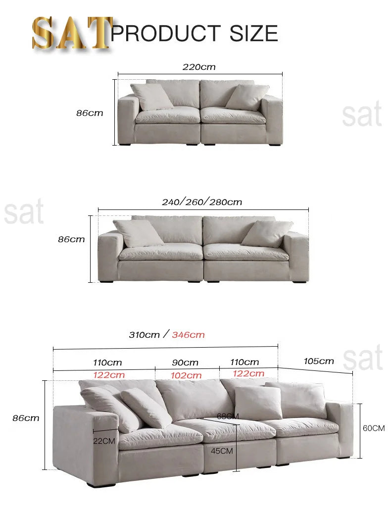 Modern design L-shaped sofa set Living room furniture combination set Modern living room white home sofa