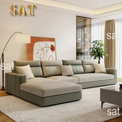 -For  Modern Style Comfortable Living Room Furniture Set Velvet Fabric Sectional Sofa Set*