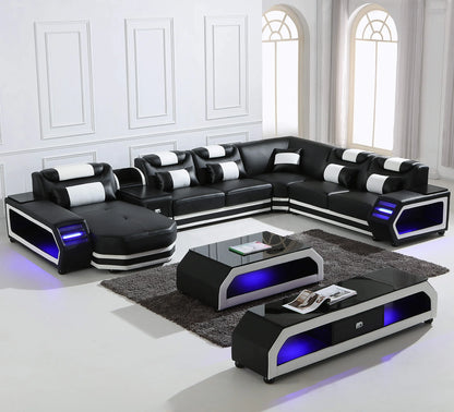 Functional  Sofa Set for Home Sala Set Leather Couch Sectional Sofa Modern Gray Fabric Sectional Couch 1 Set 3 Years