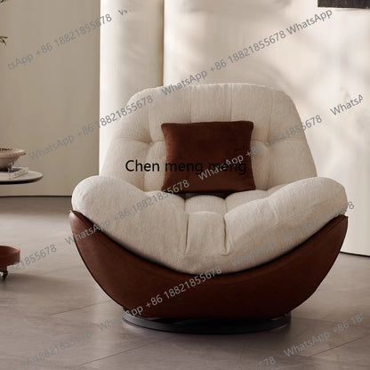 Italian minimalist swivel single chair modern creative sofa living room balcony lounge chair designer lazy lounge chair