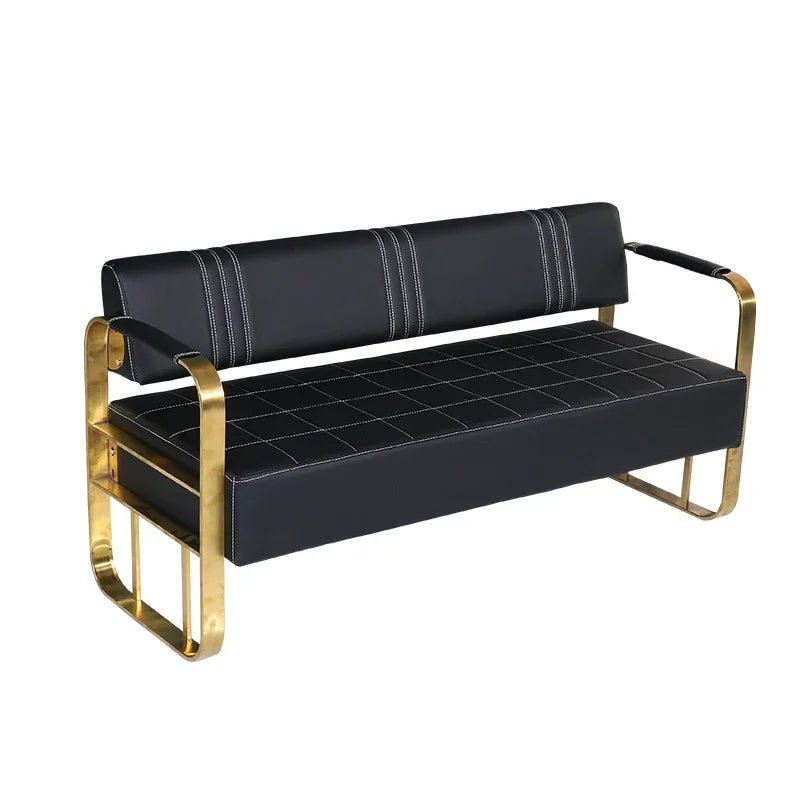 Barber Shop Sofa Waiting Chair Simple Modern Nordic Double Studio Salon Sofa