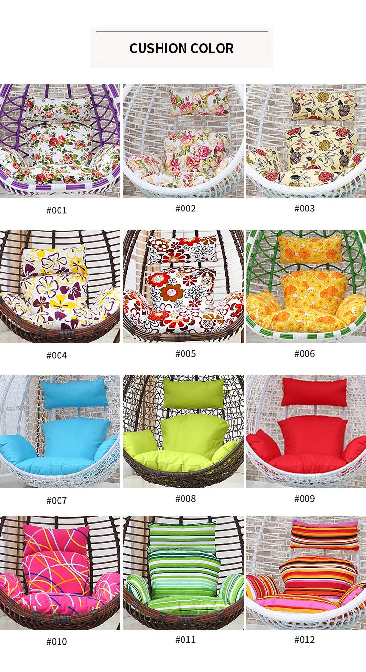 New Style Patio Swings Indoor Hanging Swing Chair Outdoor Furniture Bedroom Garden Nest Egg Chair Customized