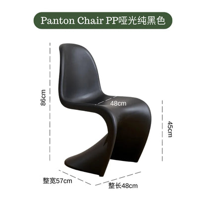 Dining chair Makeup stool Home Nordic minimalist high-end creative style plastic beauty chair