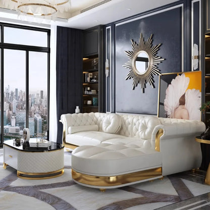 Stylish Modern Luxury Reclining Sofa Perfect Corner Couch Chic Living Room Relaxation Elegance Deserve Canape Salon Decoration