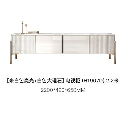 Modern Marble Coffee Tables For Simple Small Apartment Living Room Furniture Sofa Side Household Storage Cabinet End Table Set