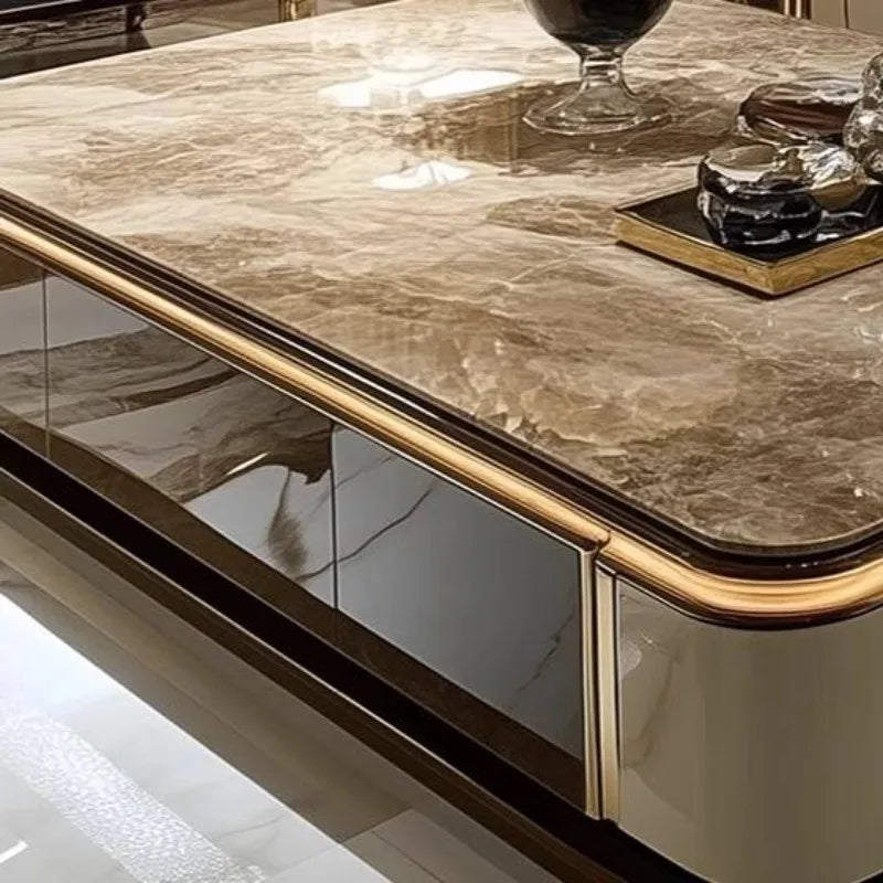 Classic Italian Coffee Tables Brown High Quality Designer Living Room Coffee Tables Modern Luxury Mesa De Centro Furniture Home