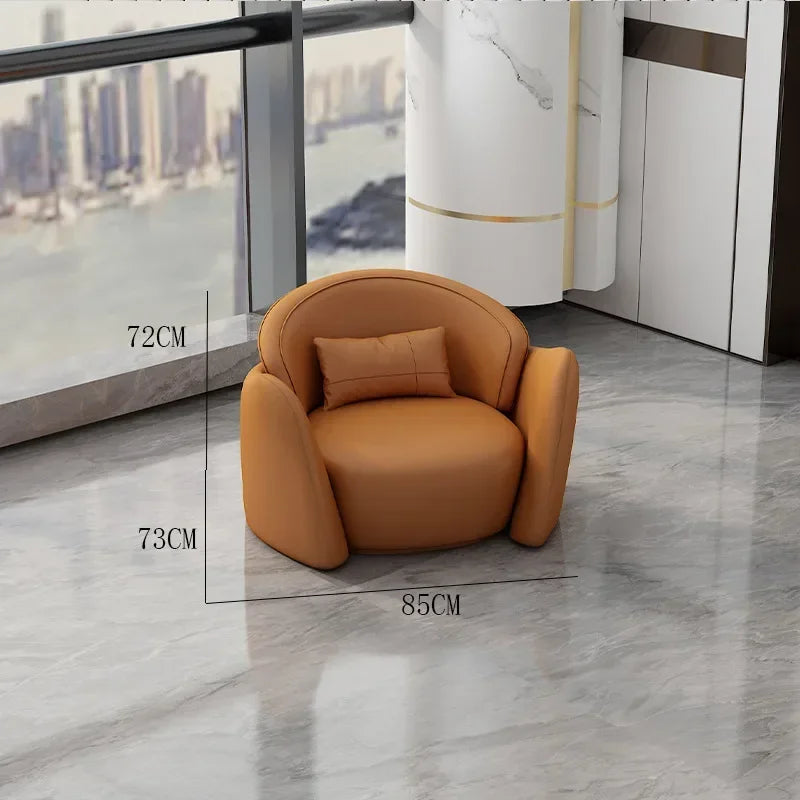 lLight luxury business negotiation sofa table and chair combination hotel lobby reception leather sofa