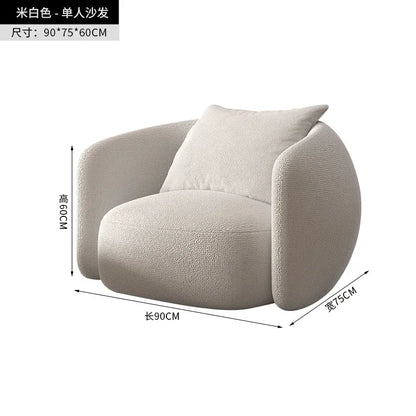 Premium Italian Banana Sofa Minimalist Shaped Sofa Living Room Simple Modern Arc Cashew Sofa