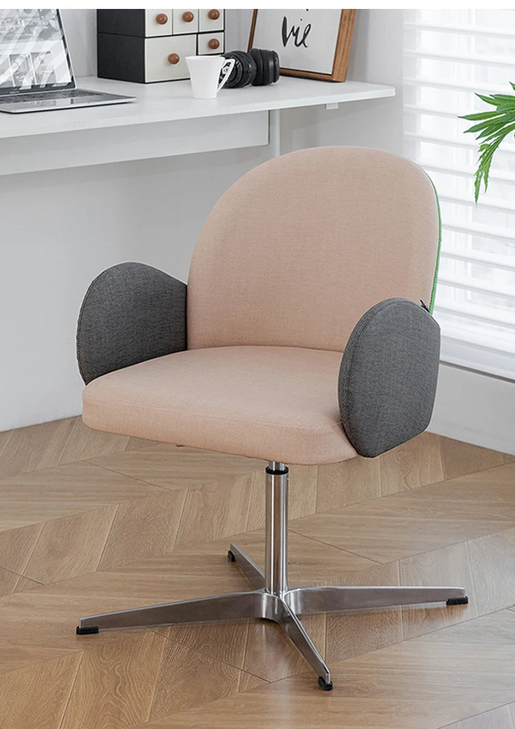 Roller Armrest Office Chair Yellow Soft Modern Study High Swivel Office Chair Ergonomic Relaxing Silla De Escritorio Furniture