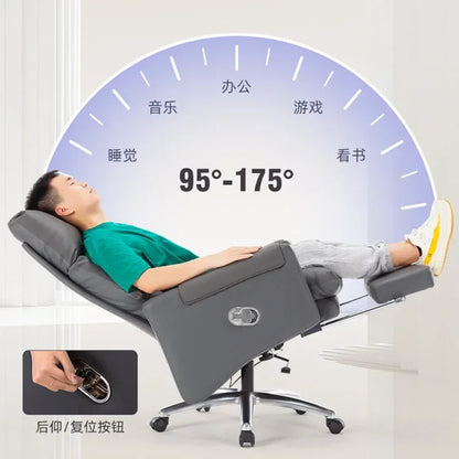 Armchair Ergonomic Office Chairs Meeting Boss Modern Recliner Office Chair Swivel Adjustable Office Furniture Silla Oficina LLOC