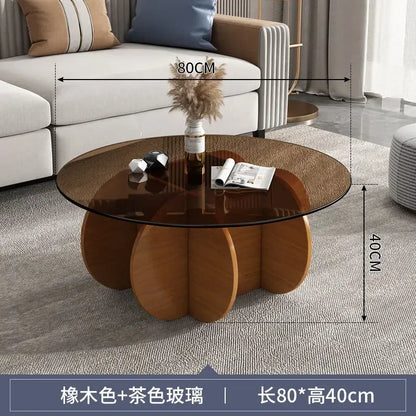 Unique Display Coffee Table Clear Ornaments Aesthetic Minimalist Coffee Table Luxury Design Mesa Centro Salon Home Furniture
