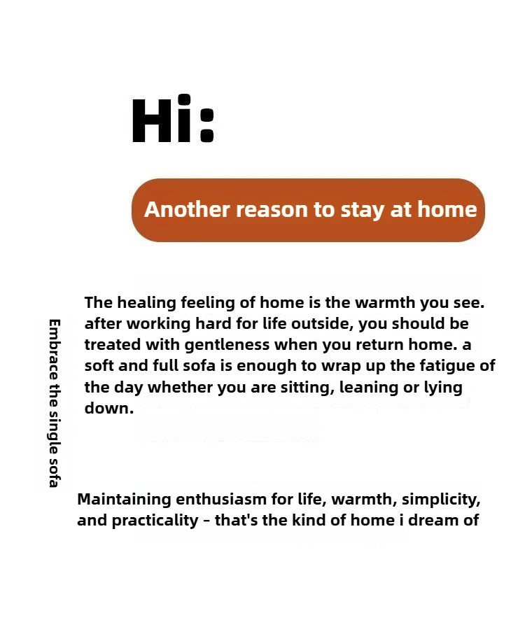 Modern Luxury Hugging Chair, High-end Lazy Sofa Chair, Home Office, Company Negotiation, Reception, Leisure Sofa for Home Use