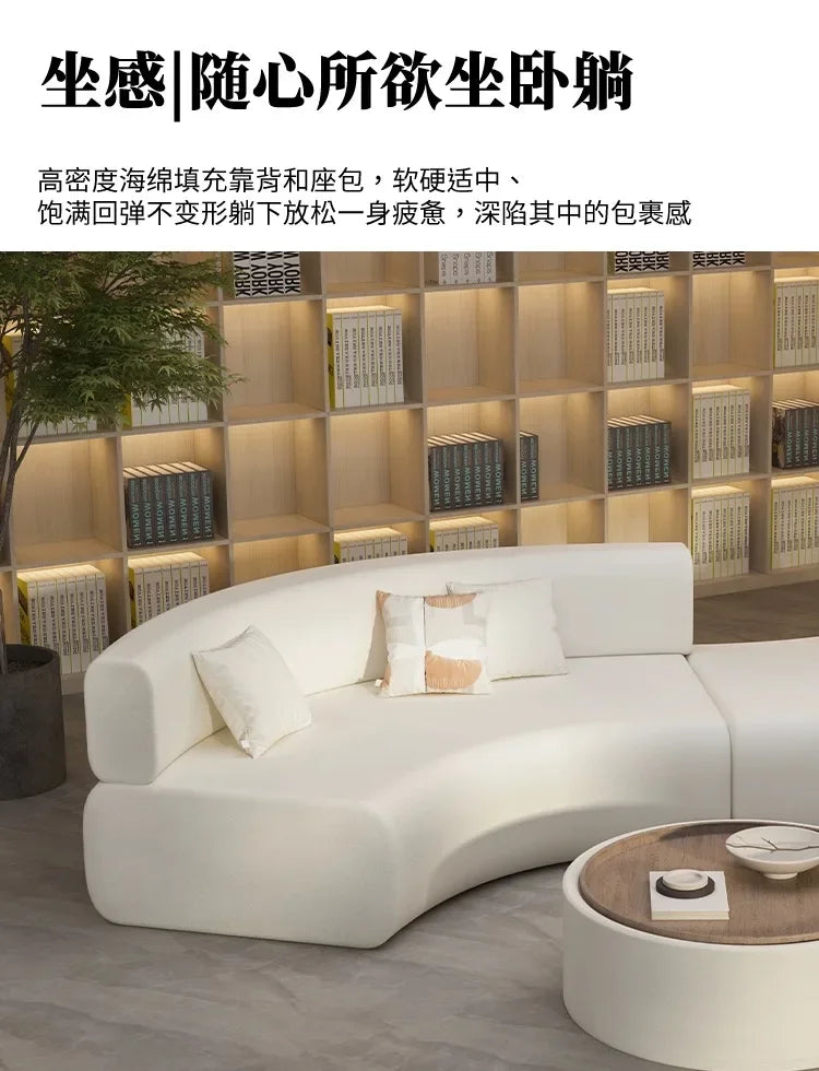 Nordic Cloud Living Room Sofas Minimalist Modern Luxury Outdoor Sofas Designer Relaxing Balcony Wood Divano Library Furniture