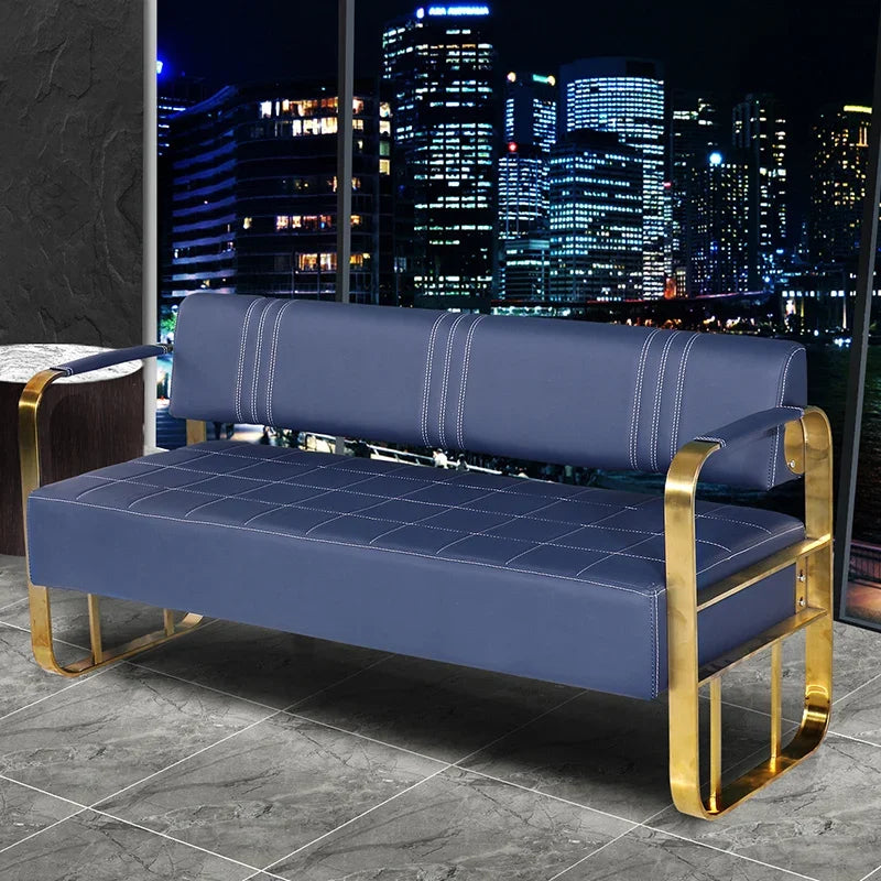 Barber Shop Sofa Waiting Chair Simple Modern Nordic Double Studio Salon Sofa