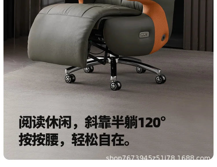 Intelligent electric leather office chair study computer chair president chair high frequency pulse