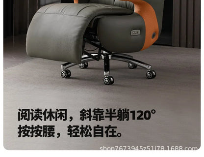 Intelligent electric leather office chair study computer chair president chair high frequency pulse