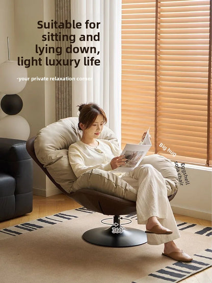 Lounge Chair Swing Egg Shell Daybed Rocker Relaxation One Person Cozy Nest Sofa Lounge Chair Home Furniture Sofa Bed Furniture