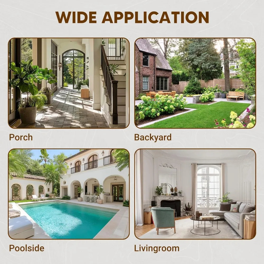 3 Piece Outdoor Wicker Bistro Set, Patio Conversation Sets w/2 Large Rattan Chairs and Tempered Glass Table, Patio Furniture