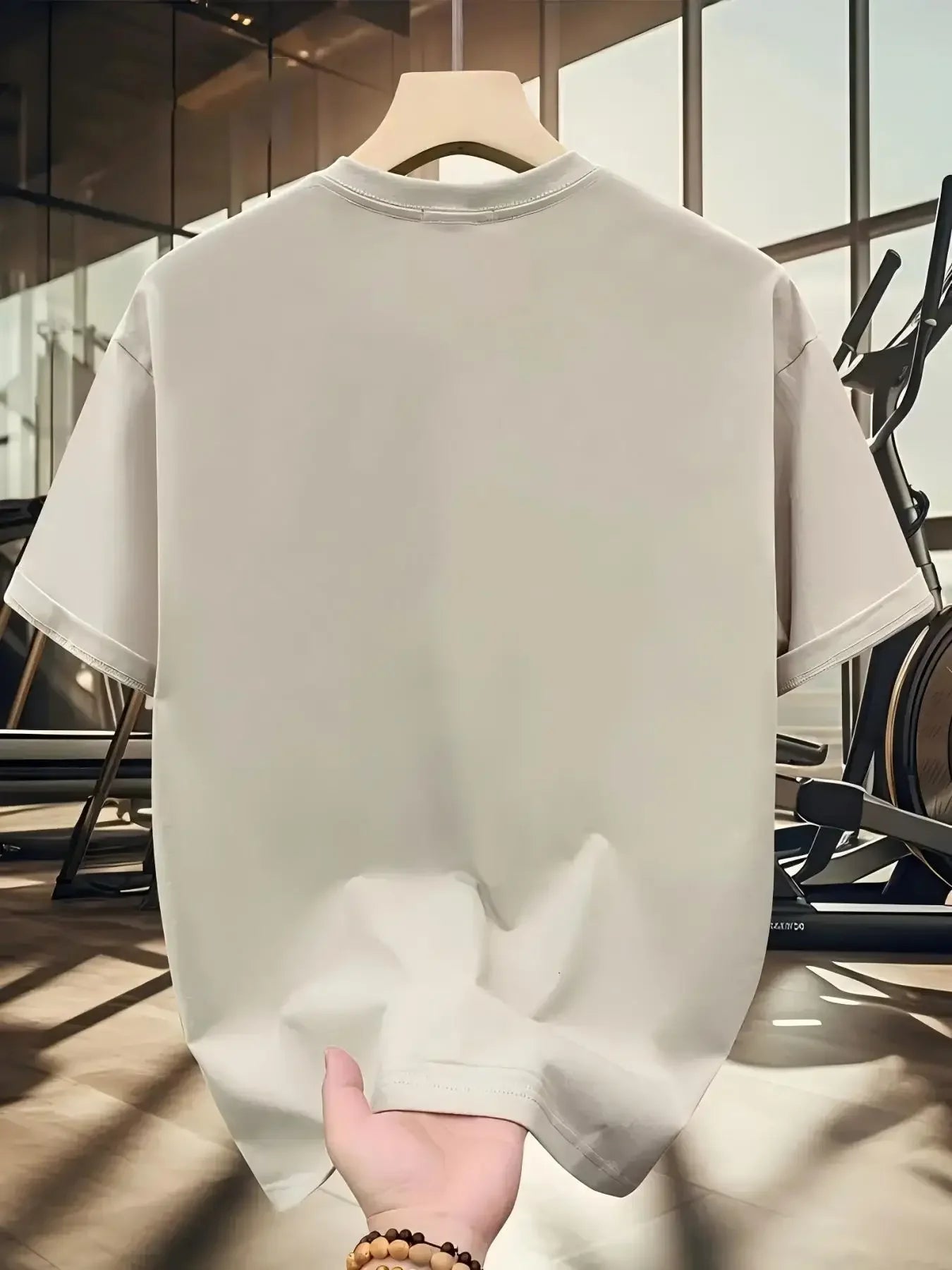 Men's 100% Pure Cotton Fashionable Casual Loose Italian Style Milan Letter Printed Round Neck Short Sleeved T-shirt Tops Tees