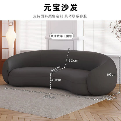 LH living room small apartment hotel lobby beauty salon reception fabric sofa