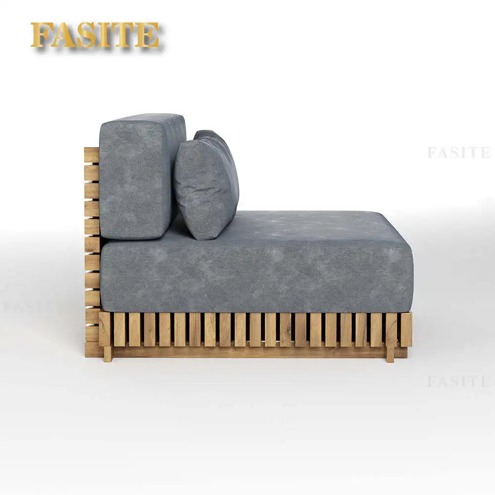 modern luxury extra deep conversation burma modular sectional teak patio outdoor furniture set