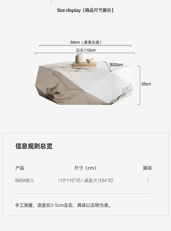 Minimalist Polygonal Coffee Tables Creative Modern Design Coffee Tables Diamond Design Living Room Furniture Quemo decoration