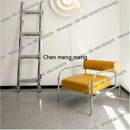 Designer Chair Gaming Living Room Chairs Arm Sofa PU Leather Modern Lazy Chair Designer Unique Fauteuil Salon Single Sofa