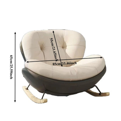 Rocking Chair Plus Size Adult Rocking Chair Rest Nap Lazy Sofa Simple Eggshell Rocking Living Room Leisure Recliner Sofa