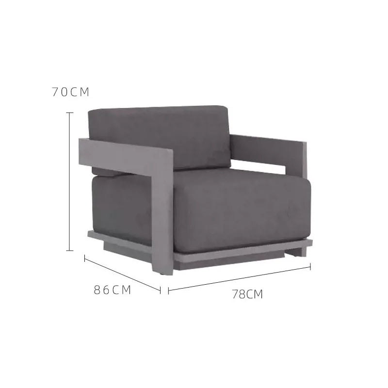 Outdoor villa terrace garden sun protection aluminum alloy sofa furniture set