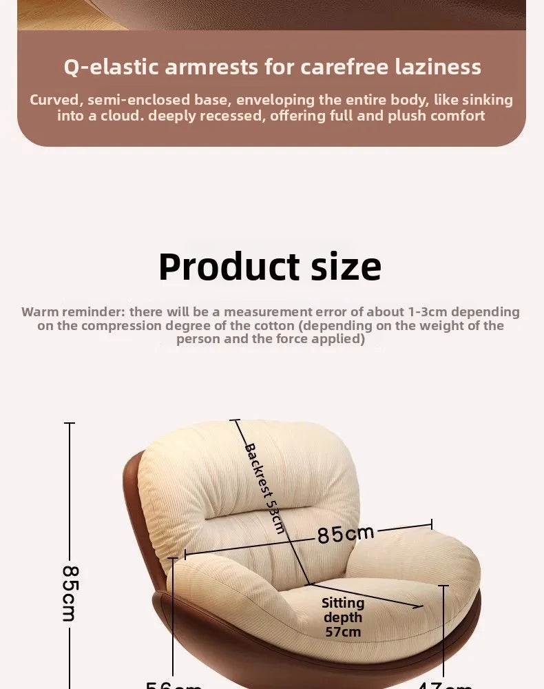 Rotating Eggshell Rocking RecliningBalcony Household Sleeping Leisure Single Sofa Nest