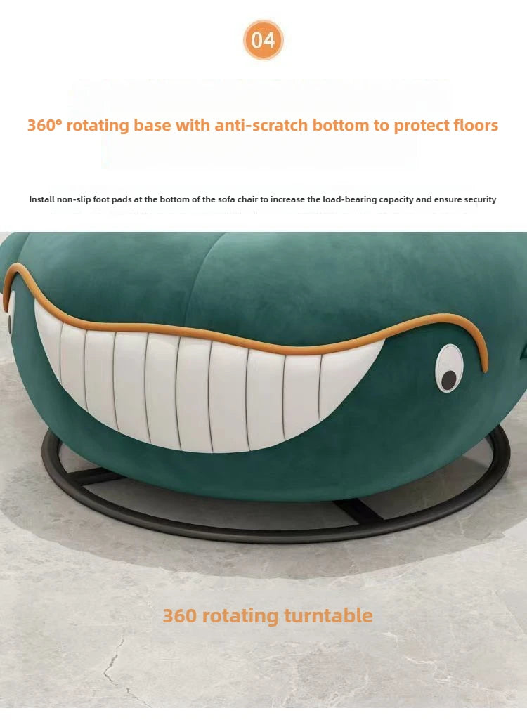 New Minimalist Shark Whale Apartment with 360 Degree Rotatable Bedroom,light Luxury,internet Famous Shark Ins Sofa,Nordic Style