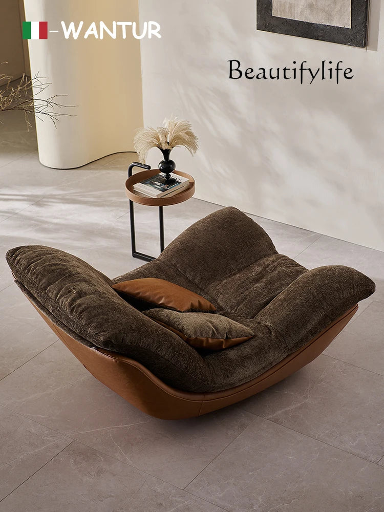 Nordic designer creative modern minimalist living room leisure chair sofa recliner sofa bedroom chair