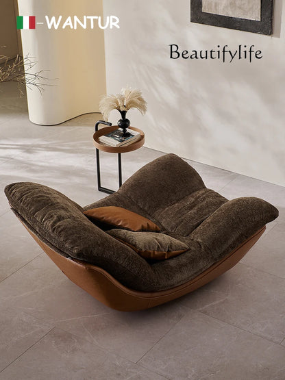 Nordic designer creative modern minimalist living room leisure chair sofa recliner sofa bedroom chair