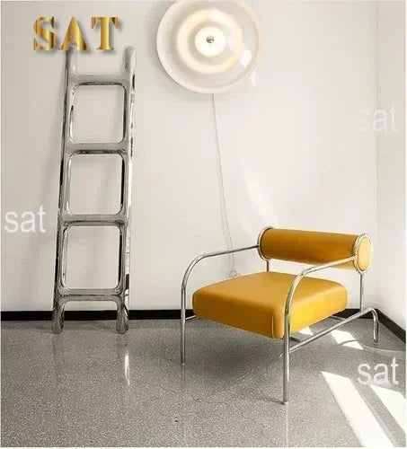 #Designer Chair Gaming Living Room Chairs Arm Sofa PU Leather Modern Lazy Chair Designer Unique Fauteuil Salon Single Sofa Chair